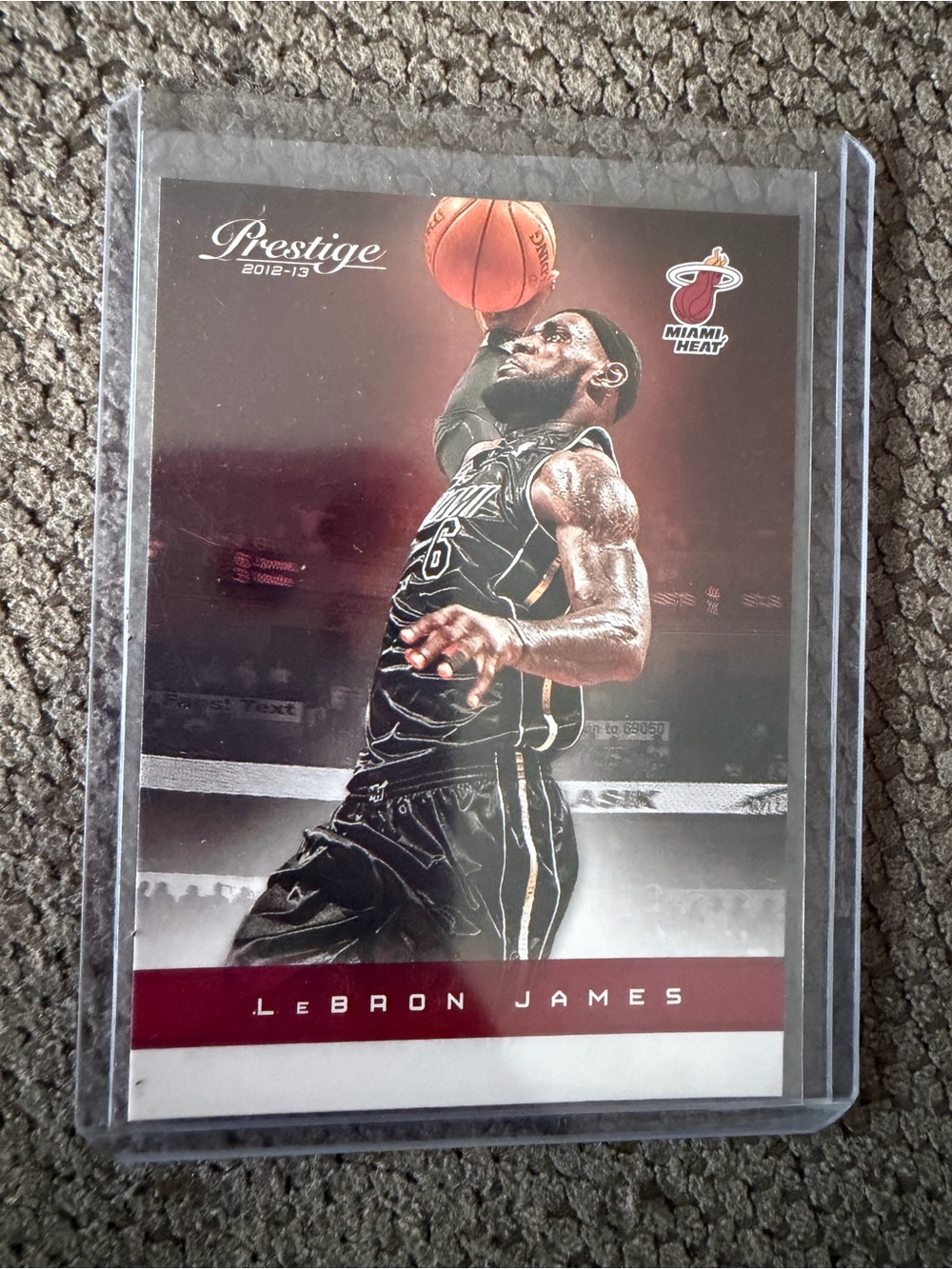 2012-13 Prestige LeBron James Miami Heat Basketball Card